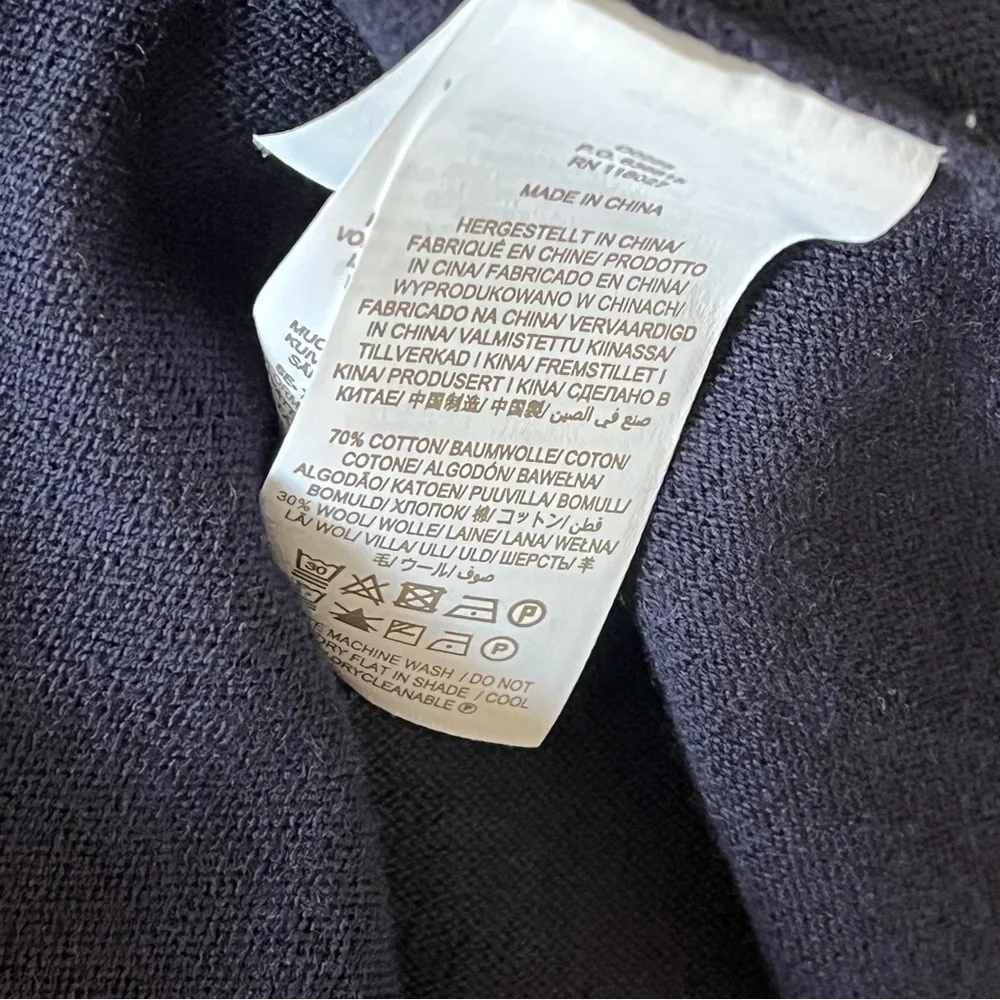 Boden Ruffle Frill Detail Short Sleeve Navy Knit Dress Size 8R - Picture 11 of 13